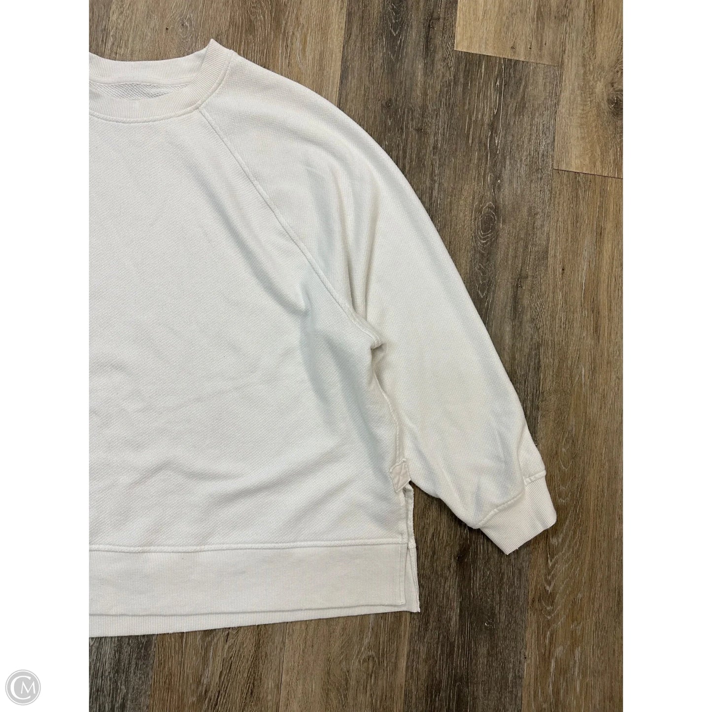 Sweatshirt Crewneck By Aerie In White, Size: L