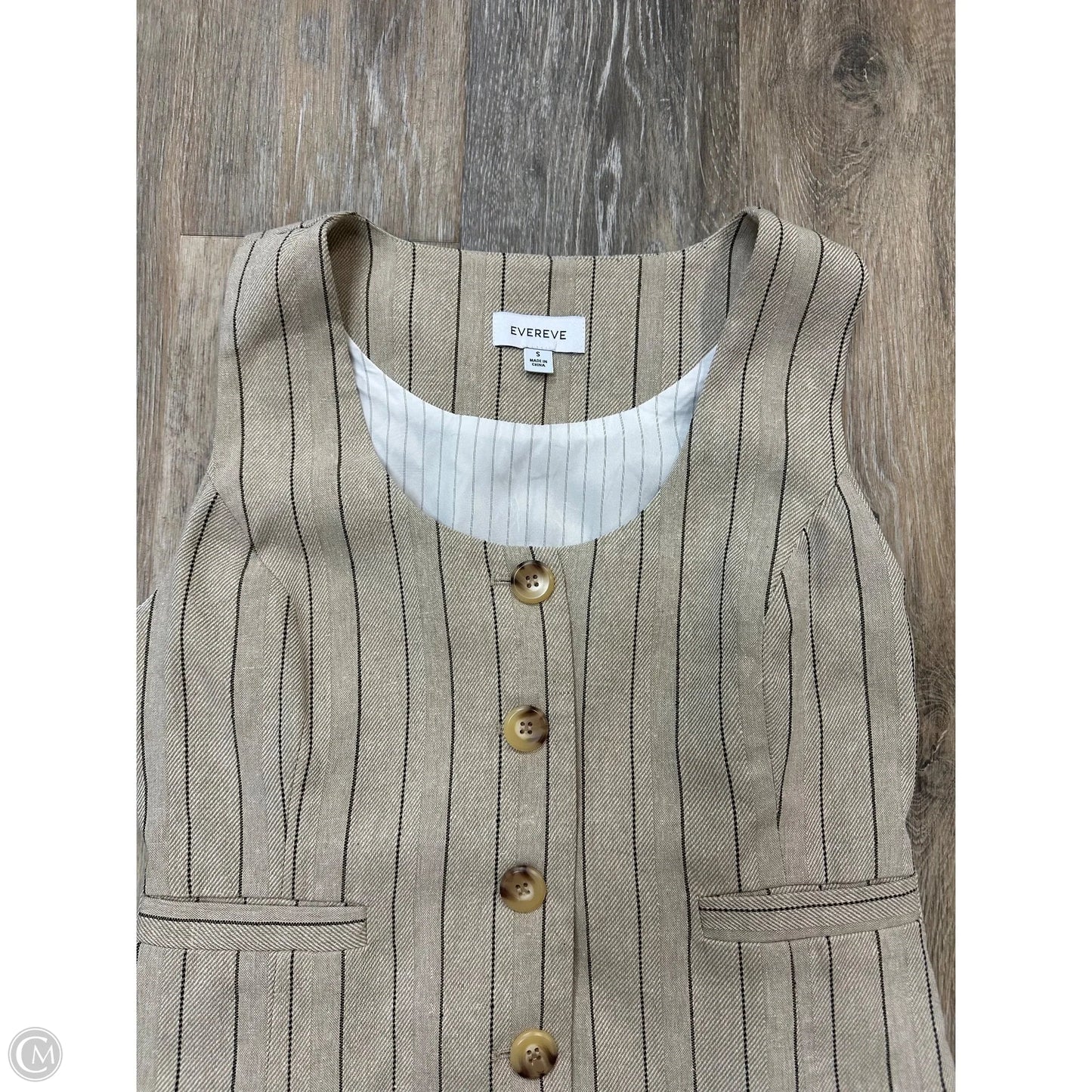 Vest Other By Evereve In Tan, Size: S