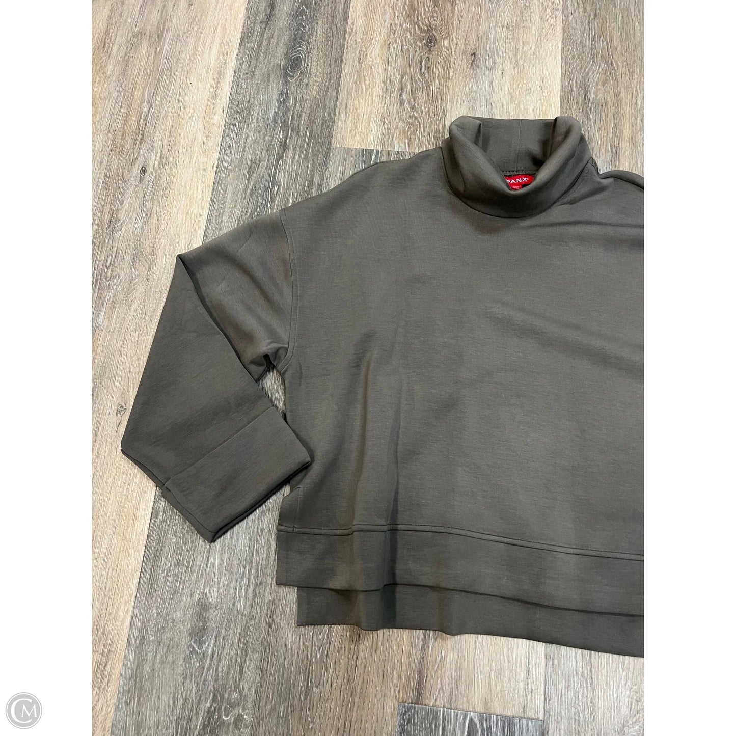 -Sweatshirt Collar By Spanx In Green, Size: Xl