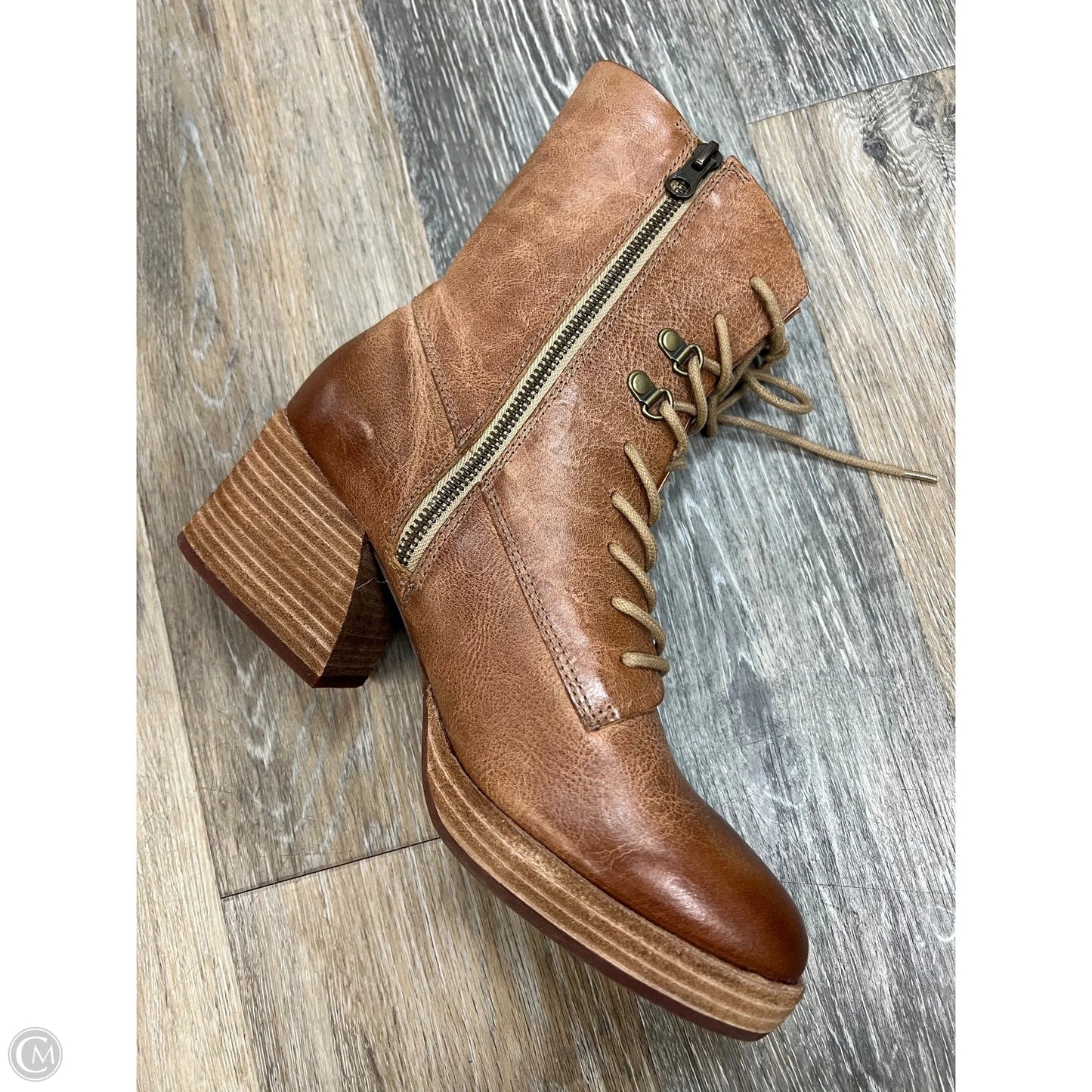 Boots Ankle Heels By Kork Ease In Tan, Size: 10