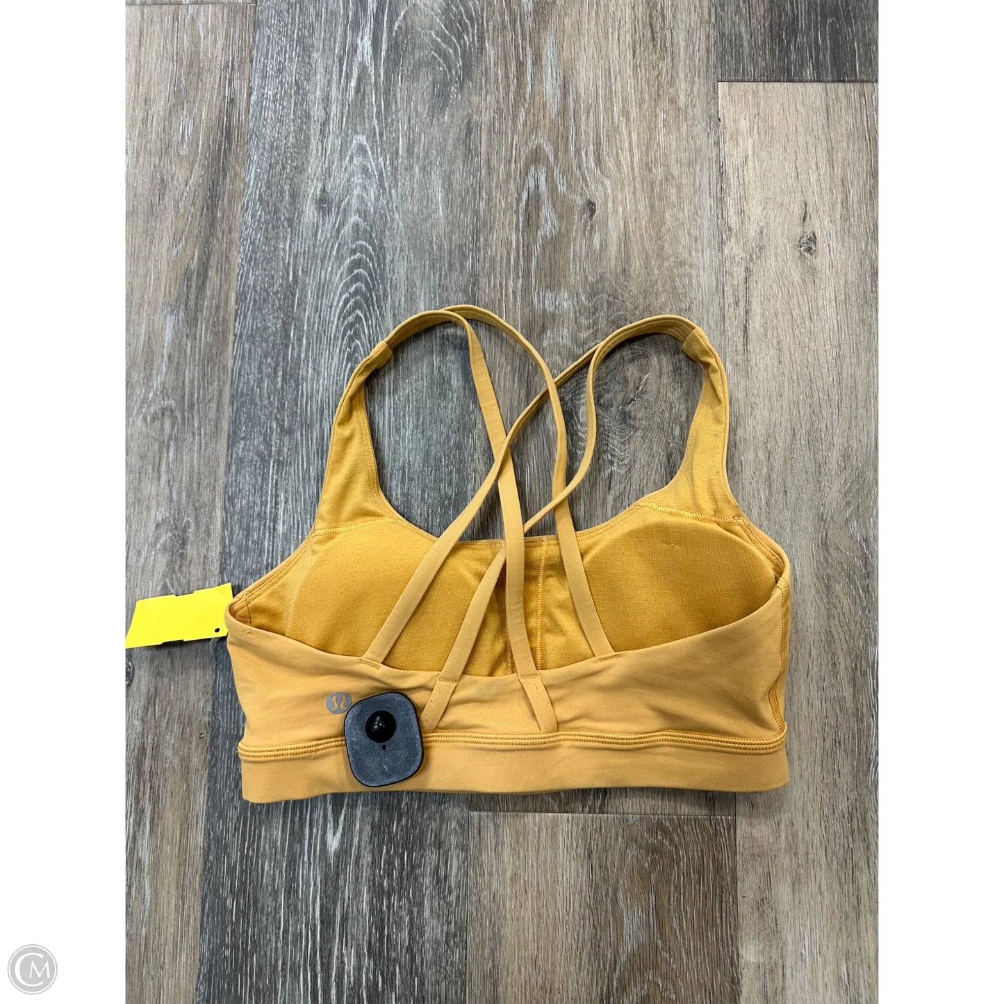 Athletic Bra By Lululemon In Yellow, Size: 4