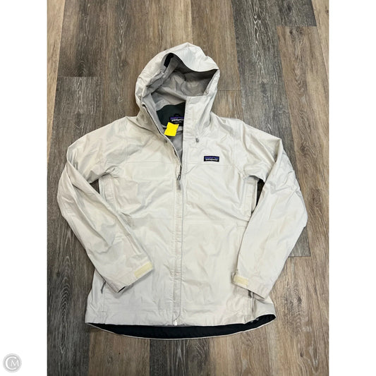 Coat Raincoat By Patagonia In Cream, Size: S