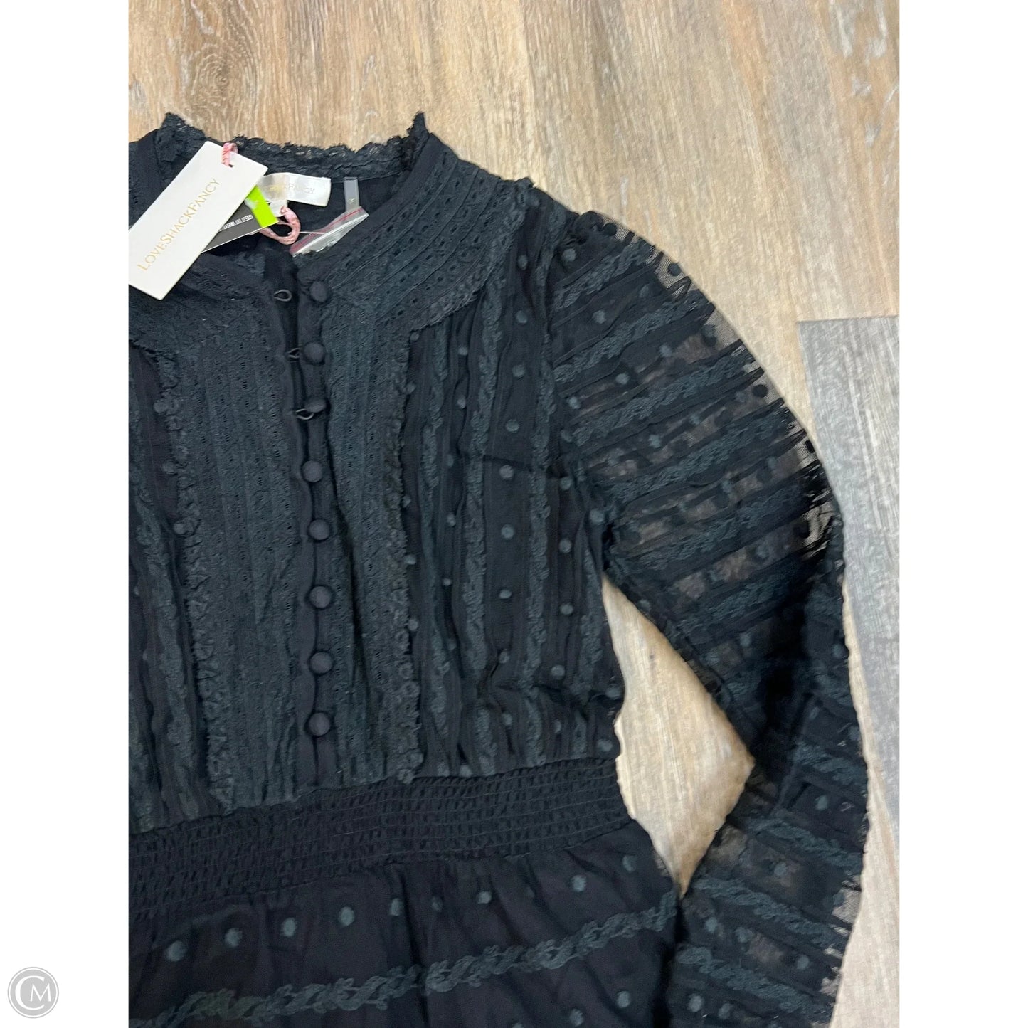 Dress Designer By Loveshackfancy In Black, Size: S