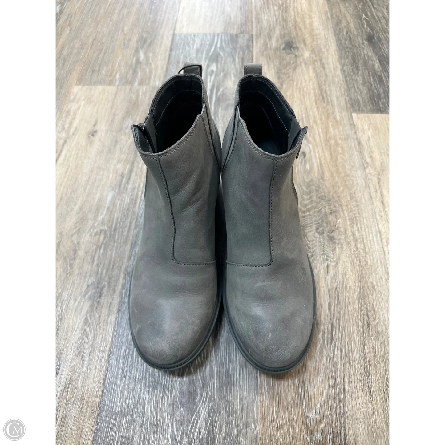Boots Ankle Heels By Sorel In Grey, Size: 9.5