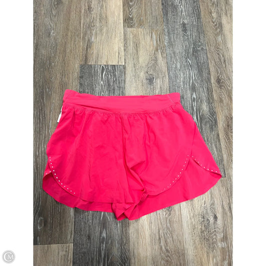 Athletic Shorts By Lululemon In Pink, Size: 8