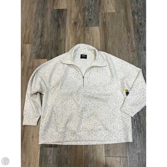 Athletic Sweatshirt Collar By Ypb In Animal Print, Size: Xxl