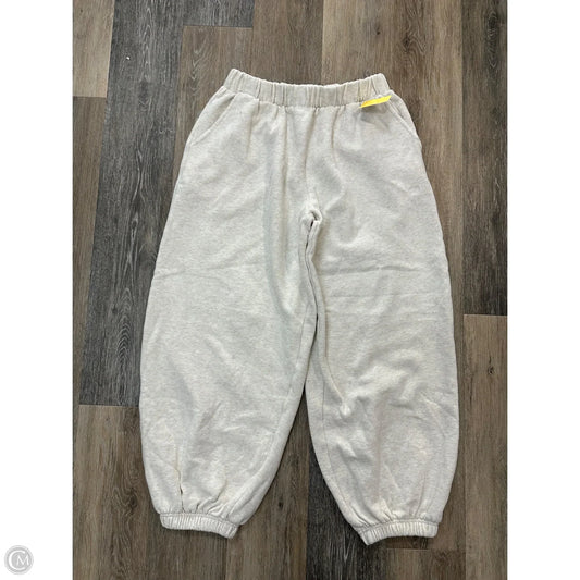 Athletic Pants By Pink In Cream, Size: M