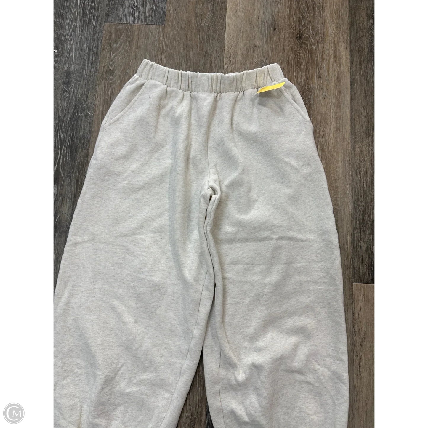 Athletic Pants By Pink In Cream, Size: M