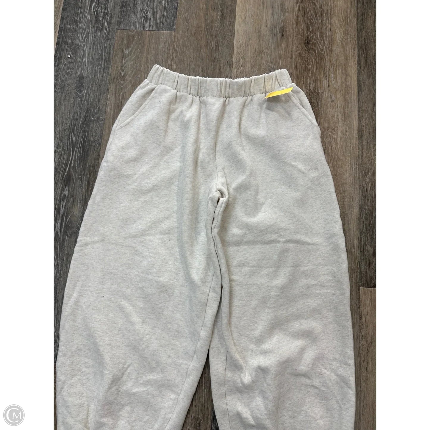 Athletic Pants By Pink In Cream, Size: M