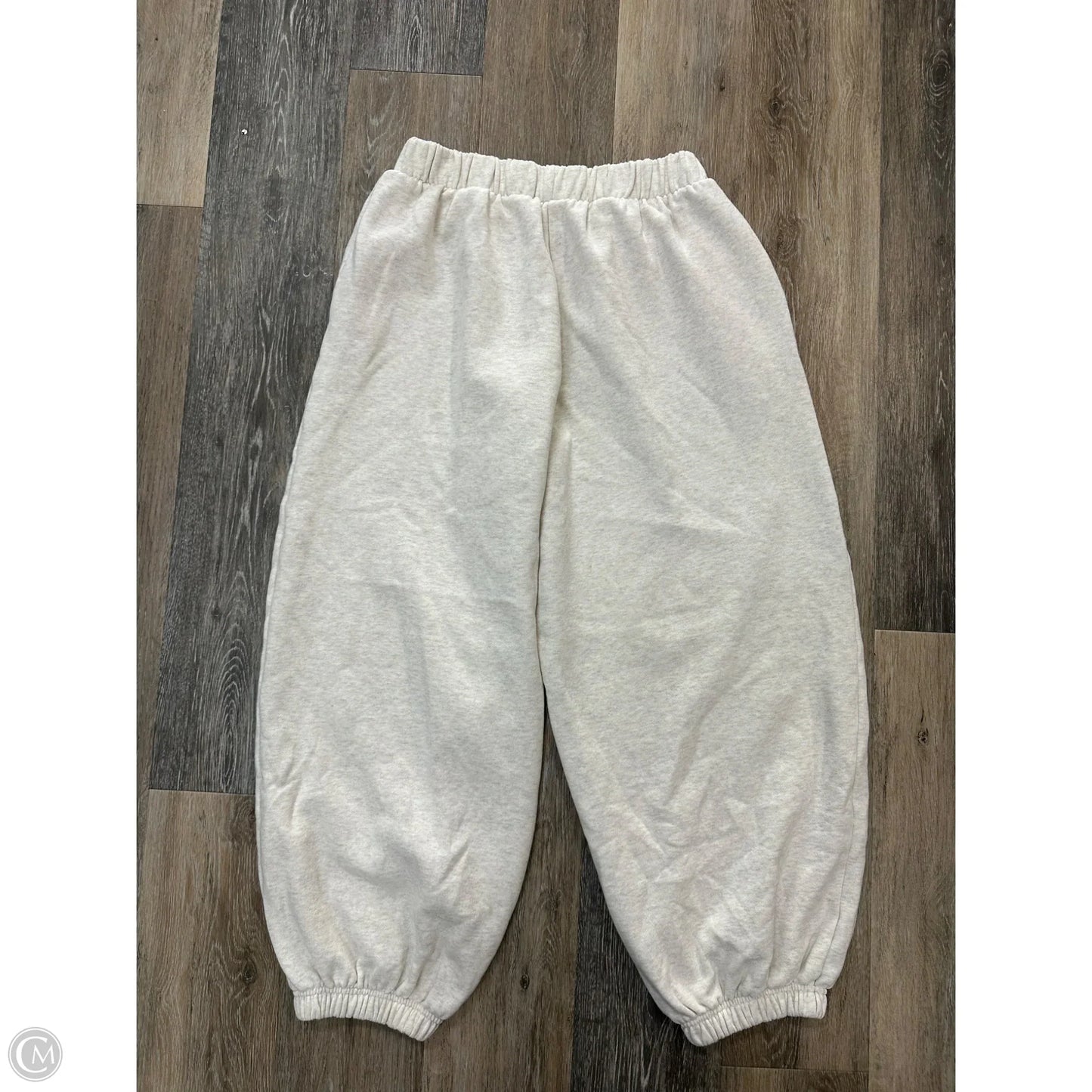 Athletic Pants By Pink In Cream, Size: M