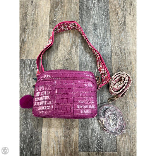 Crossbody Leather By Pom Pom London, Size: Medium