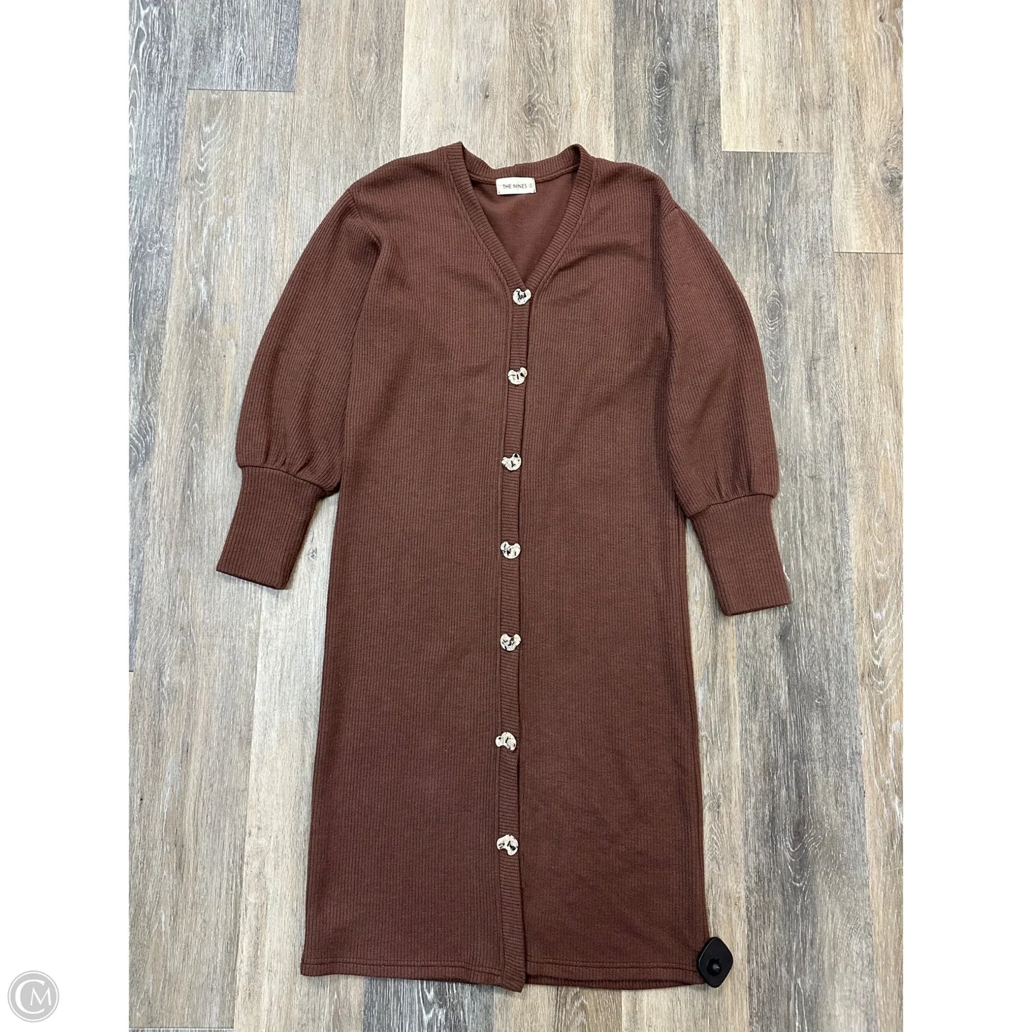 Sweater Cardigan By The Nines In Brown, Size: S