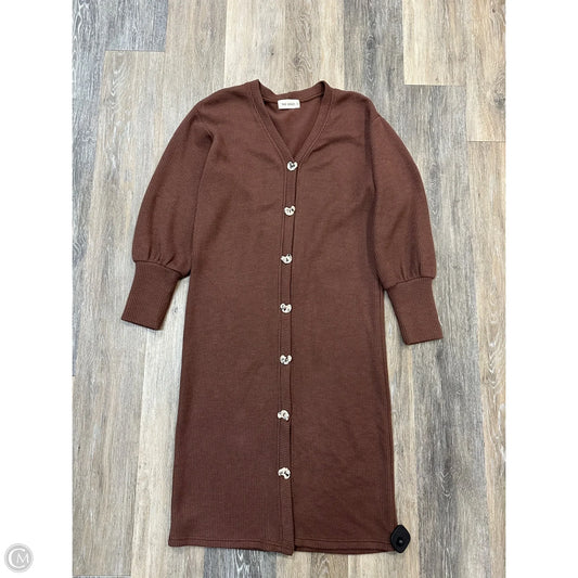 Sweater Cardigan By The Nines In Brown, Size: S