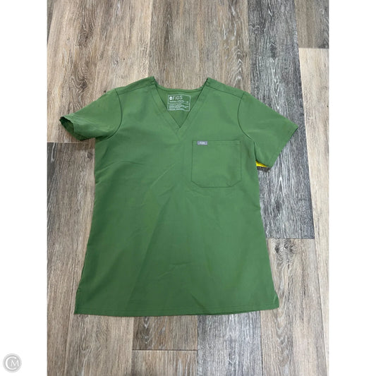 Scrub Top Short Sleeve By Figs In Green, Size: Xs
