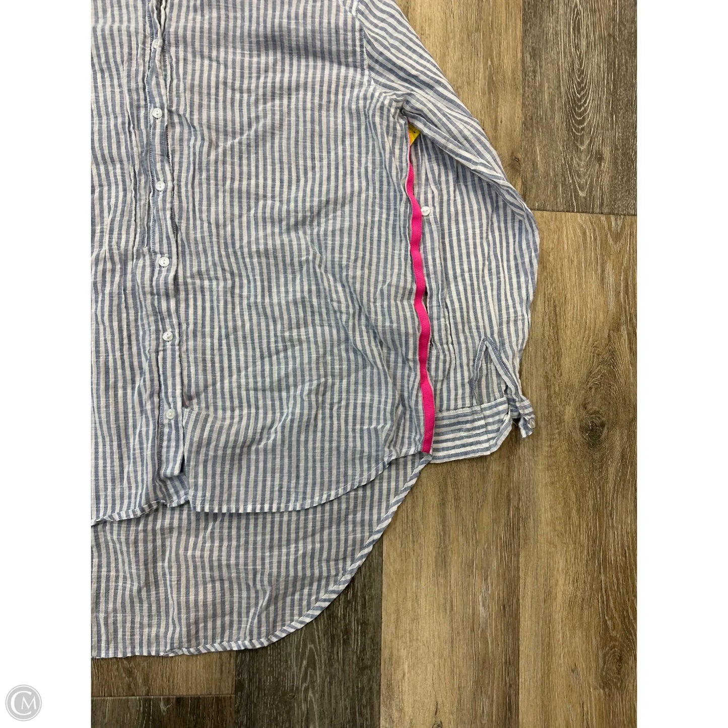 Blouse Long Sleeve By Sundry In Striped Pattern, Size: L