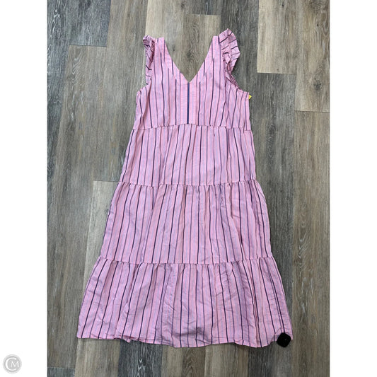 Dress Casual Maxi By Loft In Pink, Size: L
