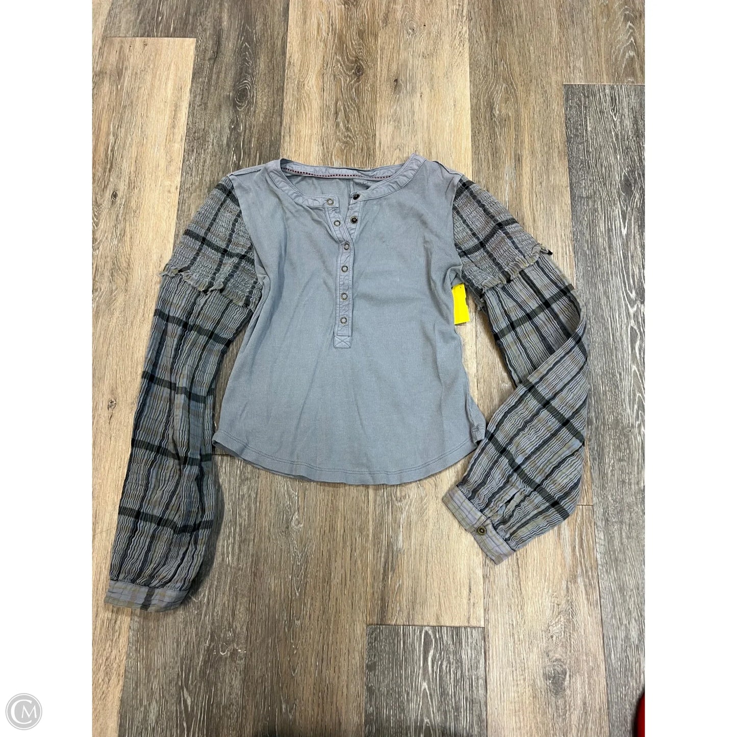 Top Long Sleeve By Pilcro In Blue, Size: M