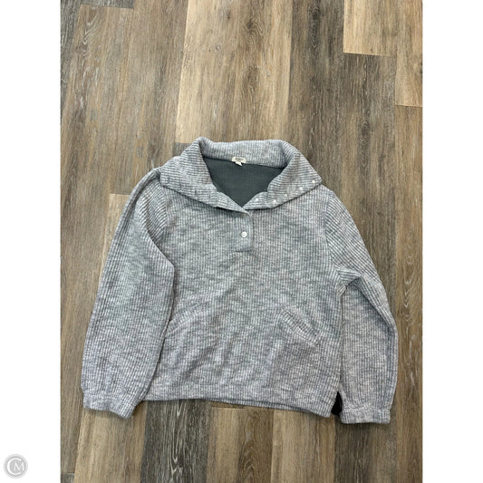 Sweatshirt Collar By Dylan In Grey, Size: M