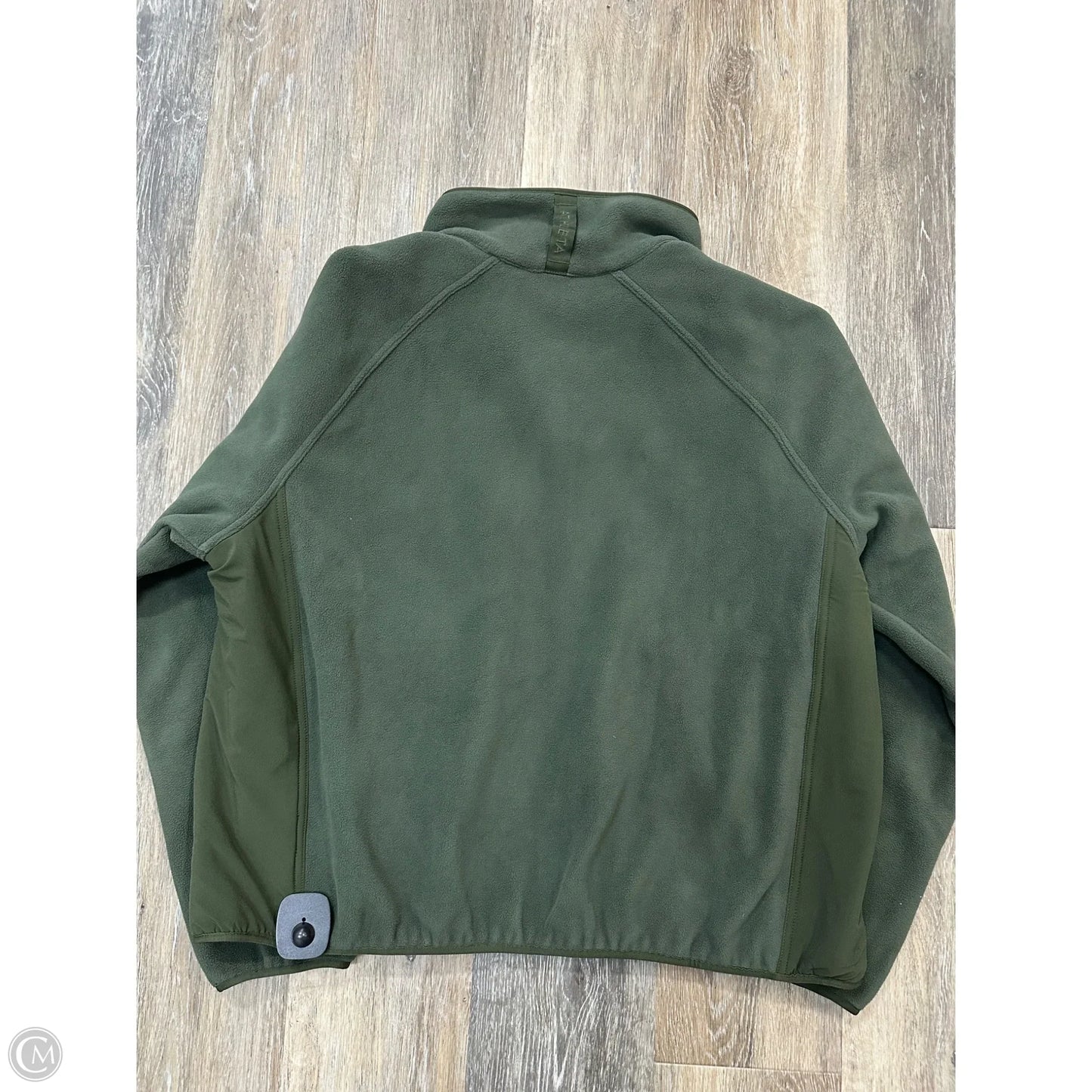 -Jacket Fleece By Athleta In Green, Size: L