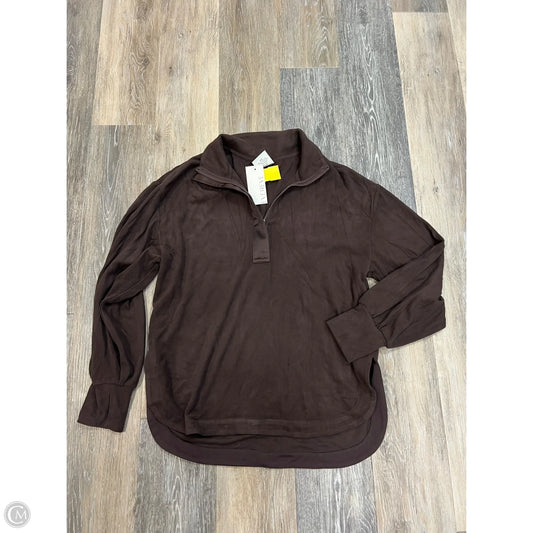 Athletic Sweatshirt Collar By Varley In Brown, Size: S
