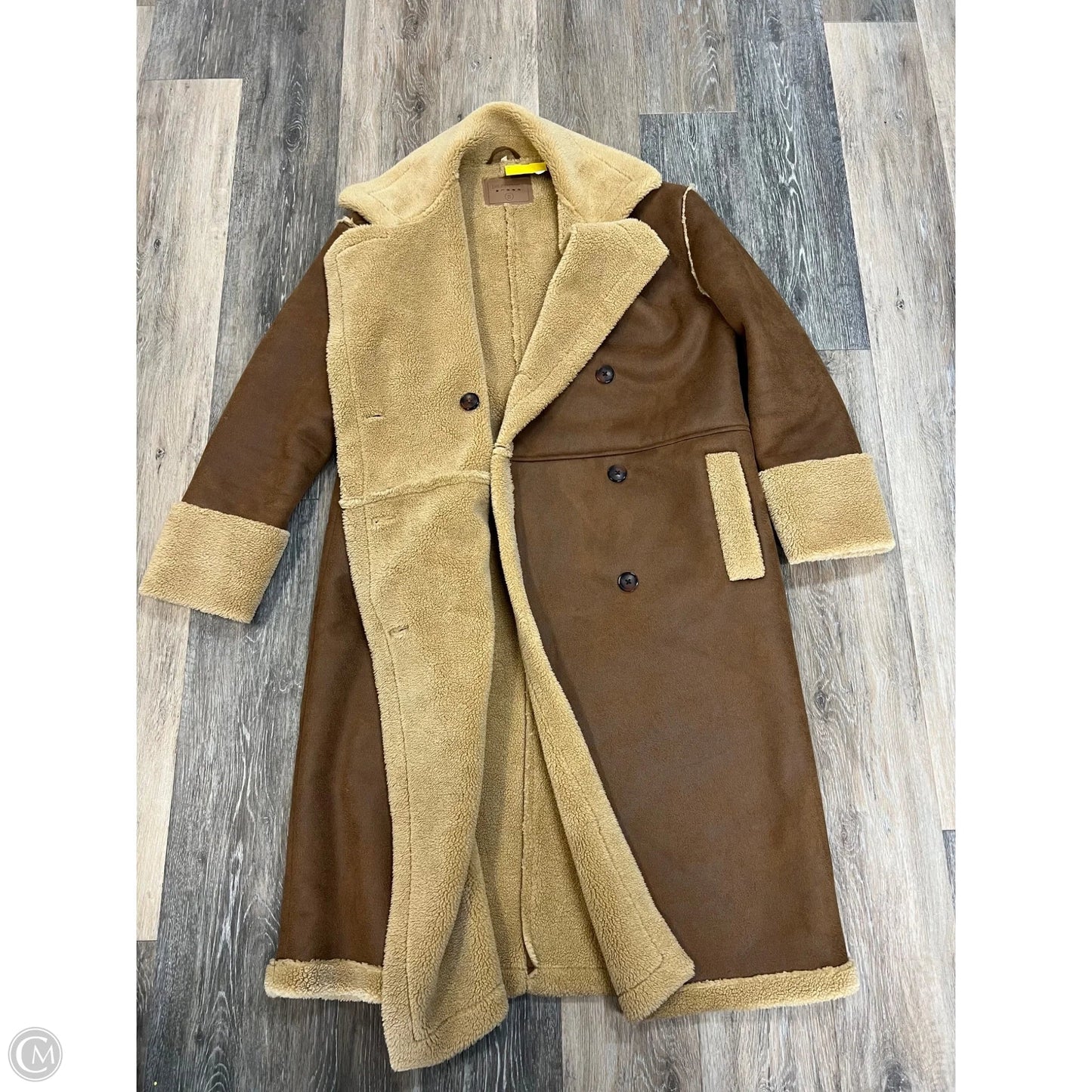 Jacket Faux Fur & Sherpa By Blanknyc In Brown, Size: S