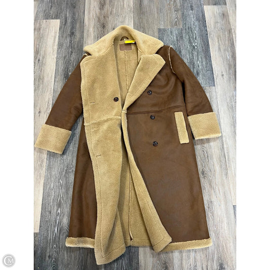 Jacket Faux Fur & Sherpa By Blanknyc In Brown, Size: S