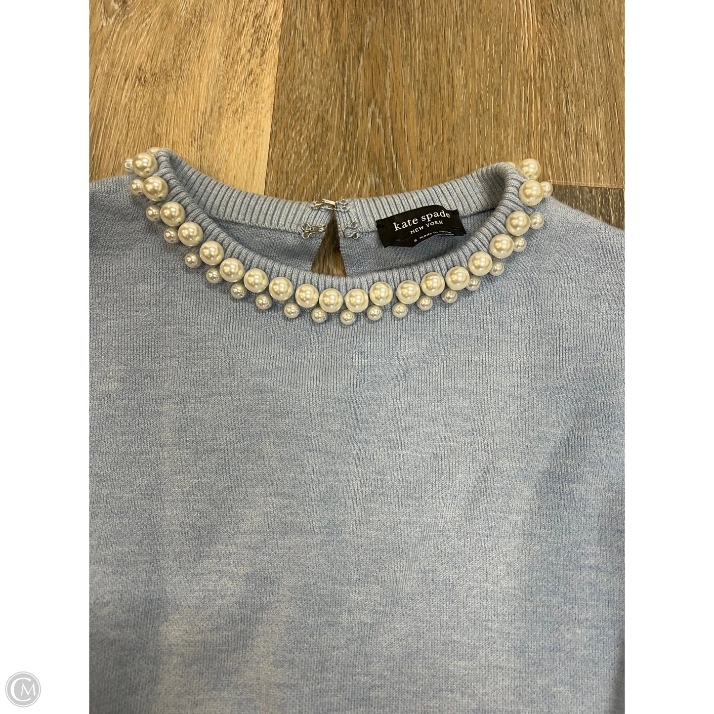 Sweater Designer By Kate Spade In Blue, Size: S