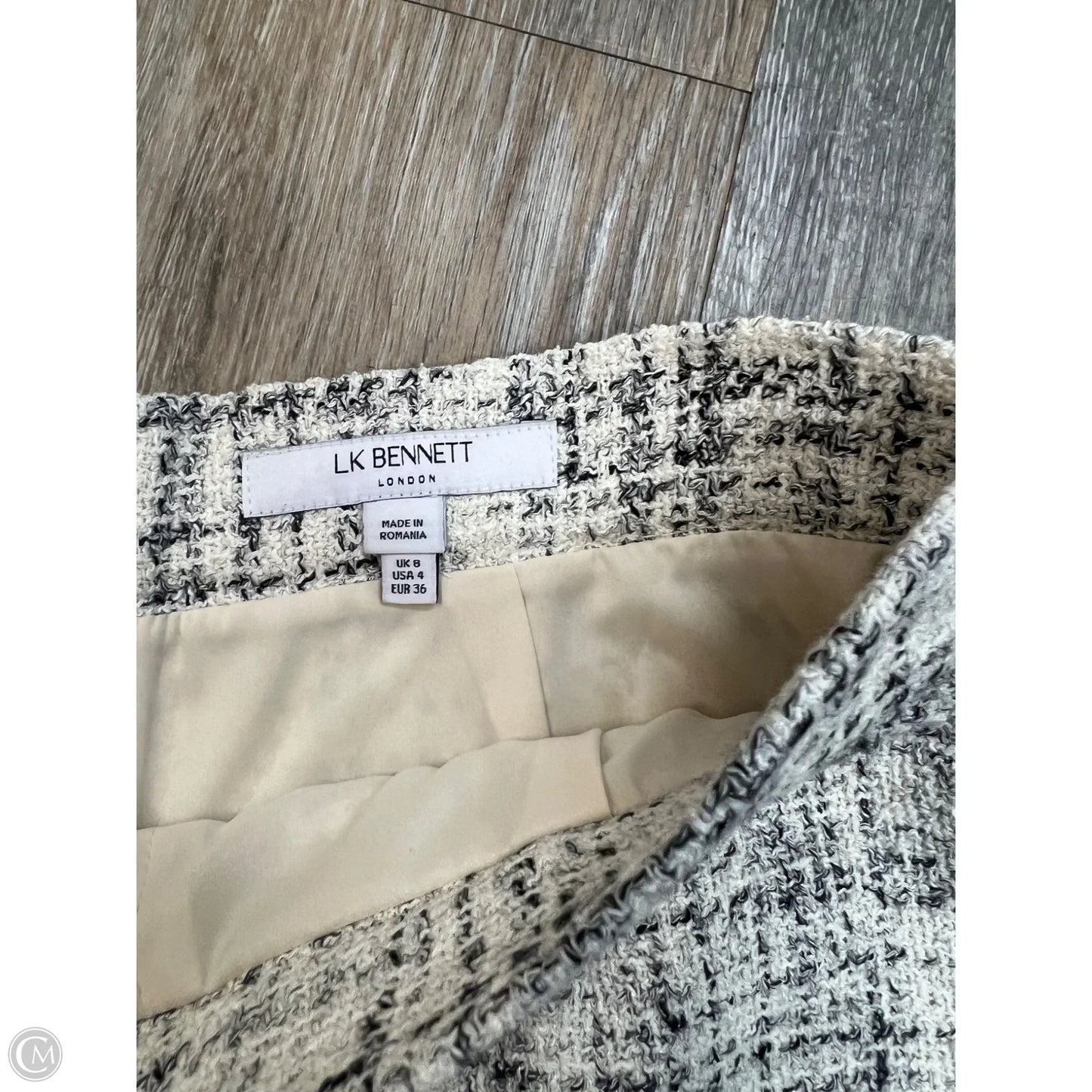 Skirt Midi By Lk Bennett In Cream, Size: 4