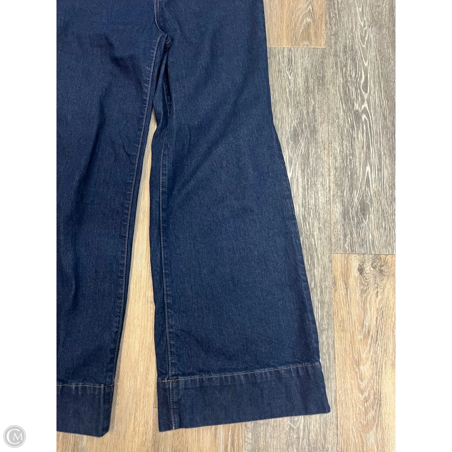 Jeans Wide Leg By J. Crew In Blue Denim, Size: 2p
