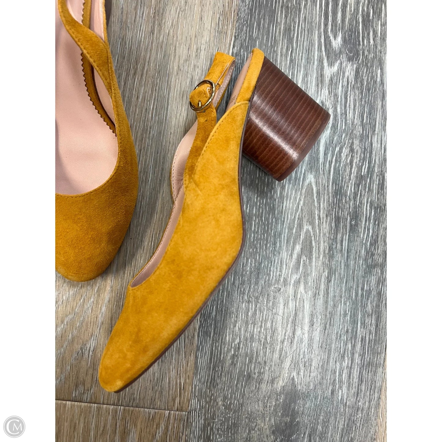 Shoes Heels Block By J. Crew In Yellow, Size: 7