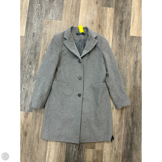 Coat Peacoat By Lauren By Ralph Lauren In Grey, Size: 8