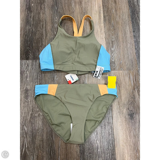 Swimsuit 2pc By Prana In Blue & Green, Size: S