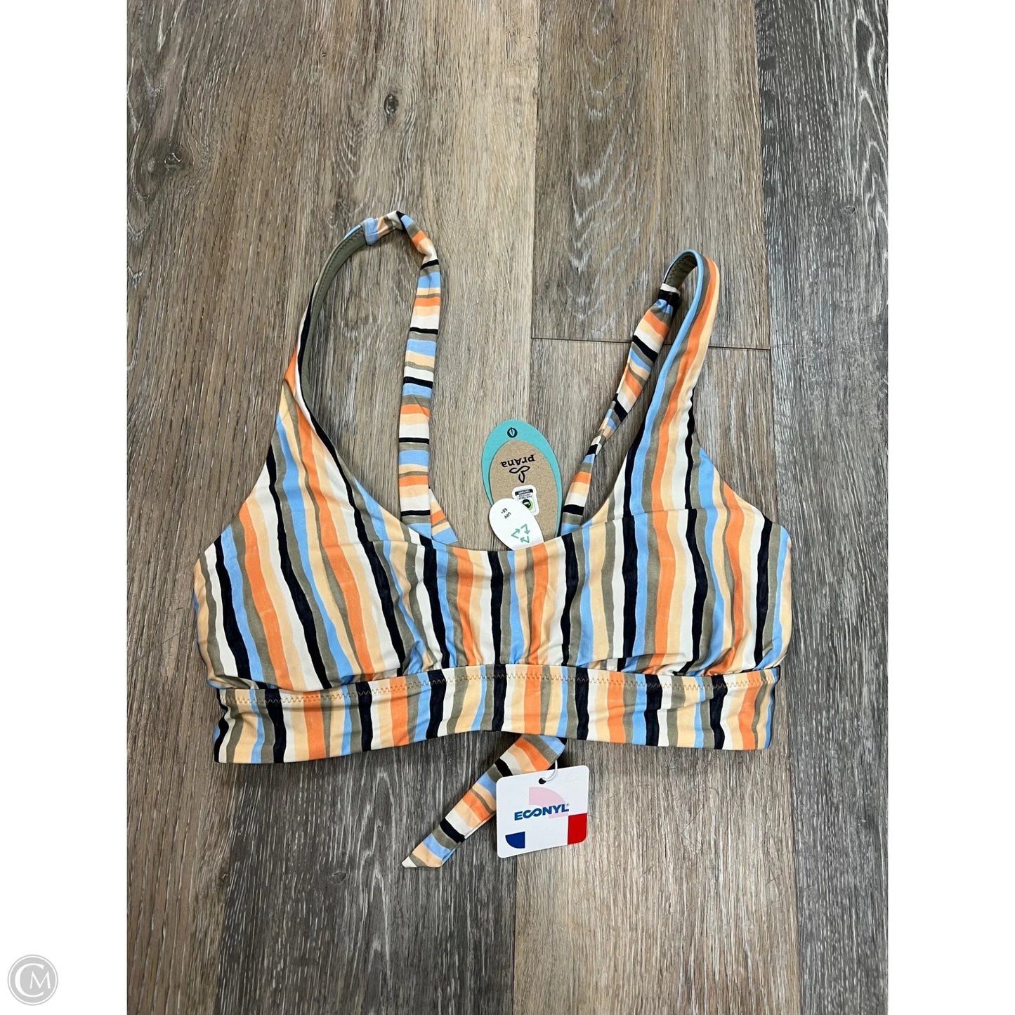 Swimsuit Top By Prana In Striped Pattern, Size: S
