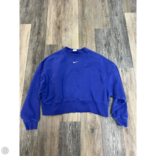 Sweatshirt Crewneck By Nike Apparel In Purple, Size: S