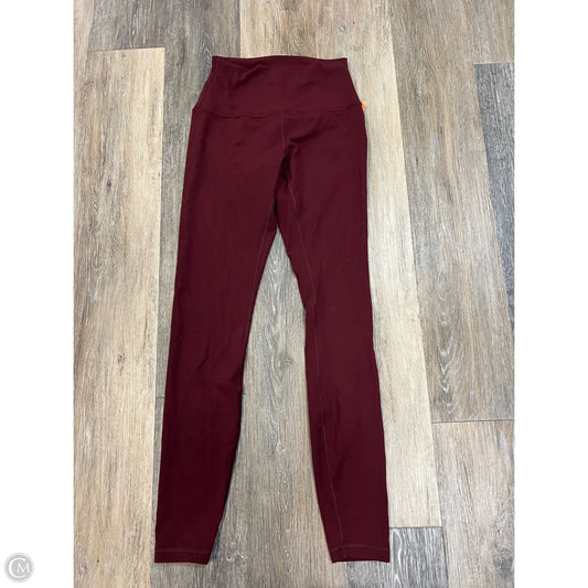 Athletic Leggings By Crz Yoga In Maroon, Size: S