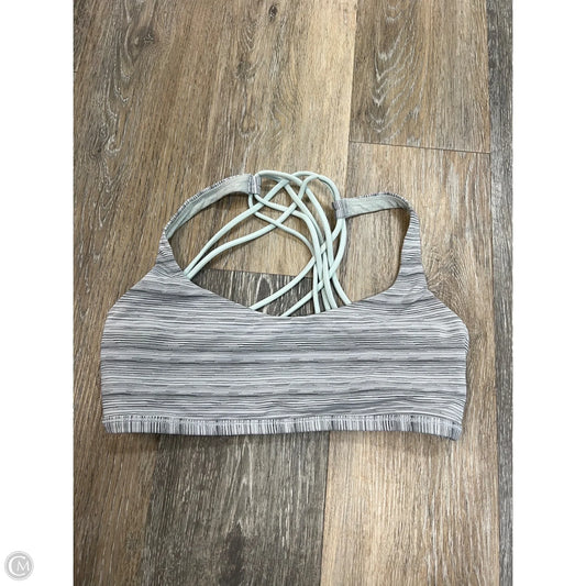 Athletic Bra By Lululemon In Grey, Size: 8