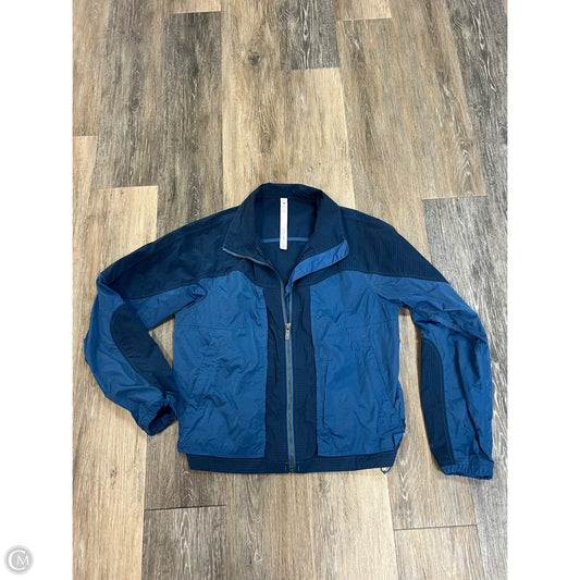 Athletic Jacket By Lululemon In Blue, Size: 4