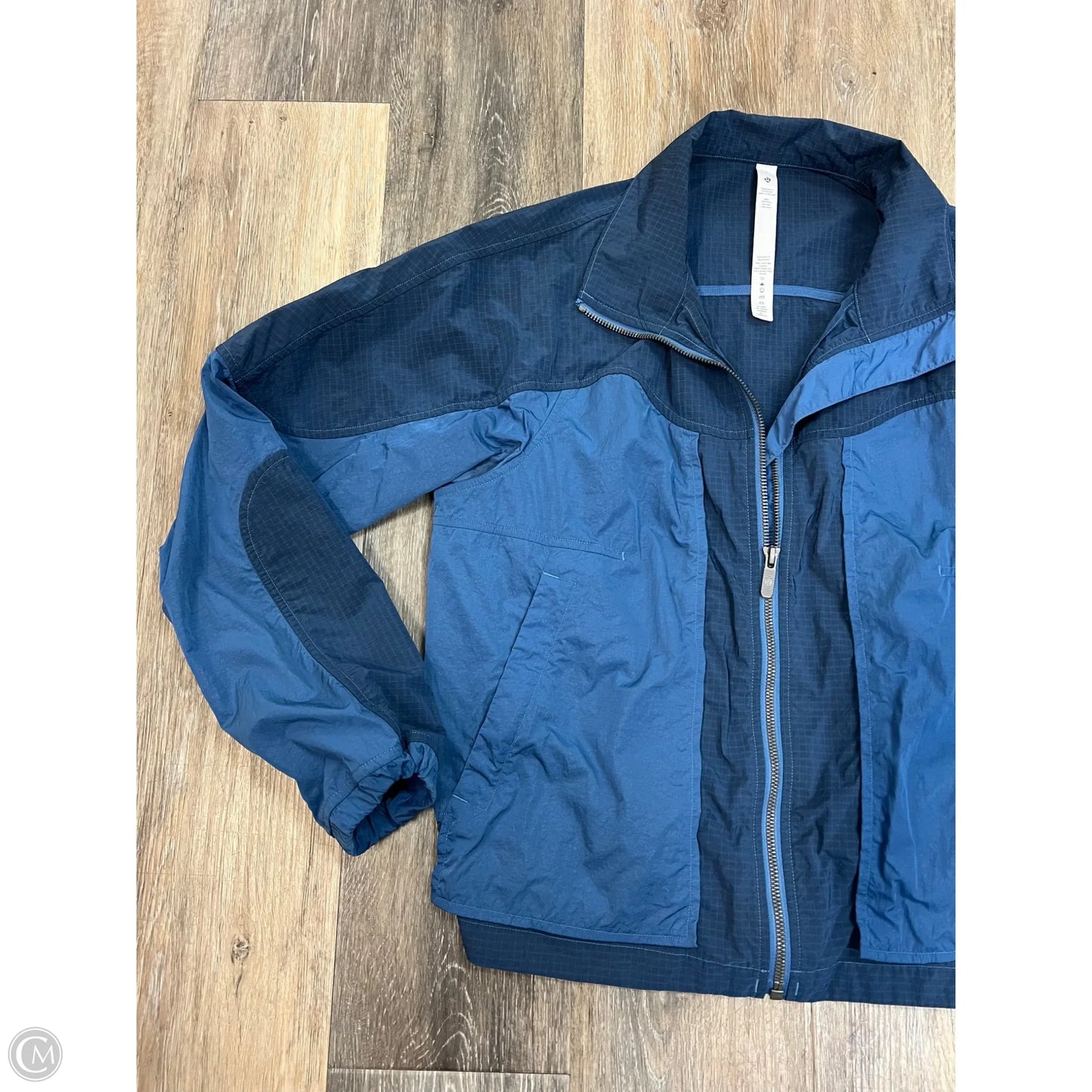 Athletic Jacket By Lululemon In Blue, Size: 4