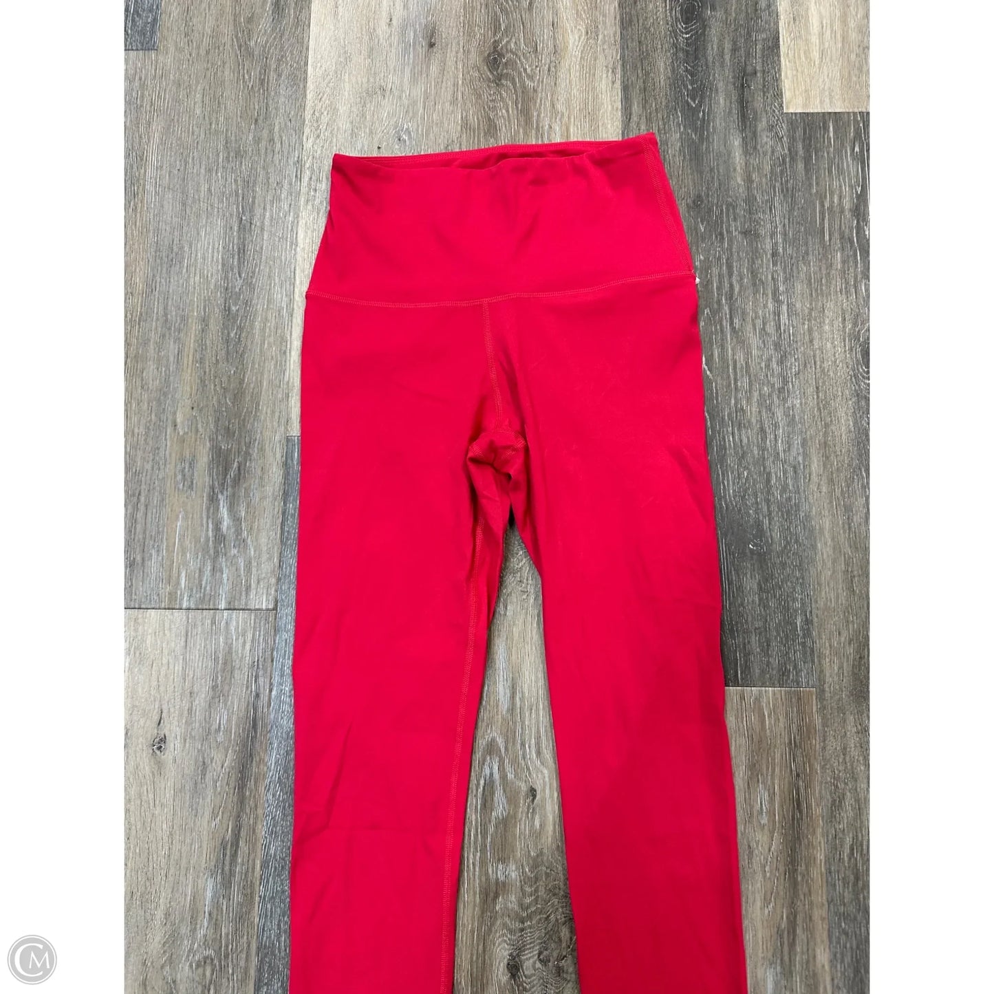 Athletic Leggings By Lily & Lottie In Red, Size: L