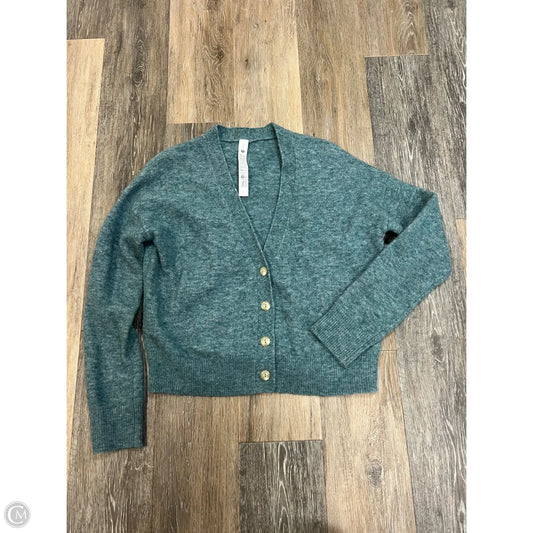 Sweater Cardigan By Lululemon In Blue, Size: S