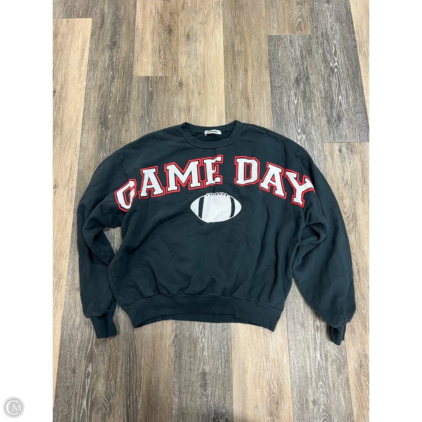 Sweatshirt Crewneck By Daydreamer In Grey, Size: S/M
