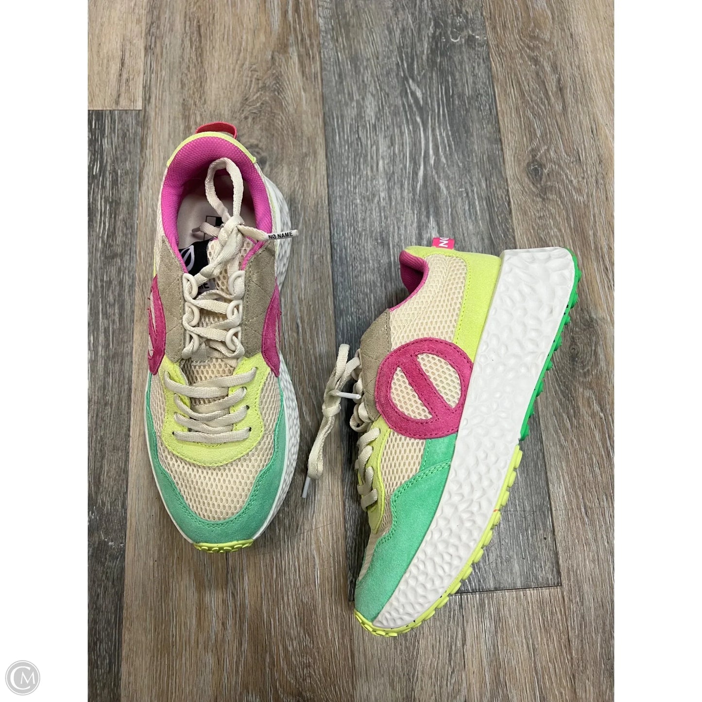 Shoes Sneakers By No Name In Green & Pink, Size: 7.5