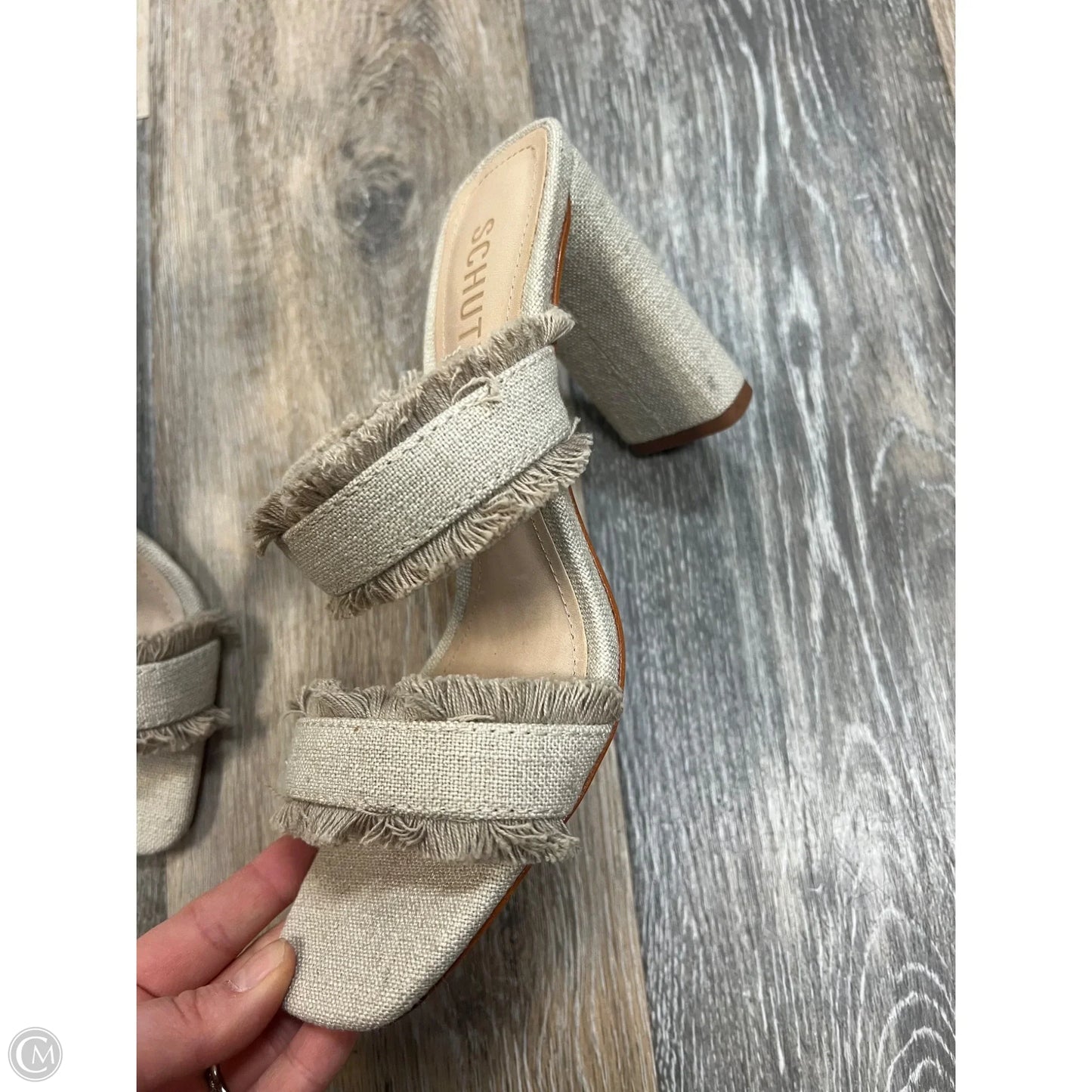 Sandals Heels Block By Schutz In Tan, Size: 7