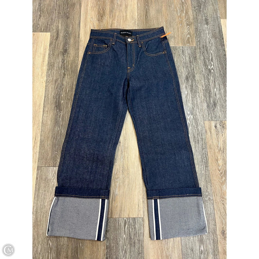 Jeans Straight Designer By Brandon Maxwell In Blue Denim, Size: 4/27
