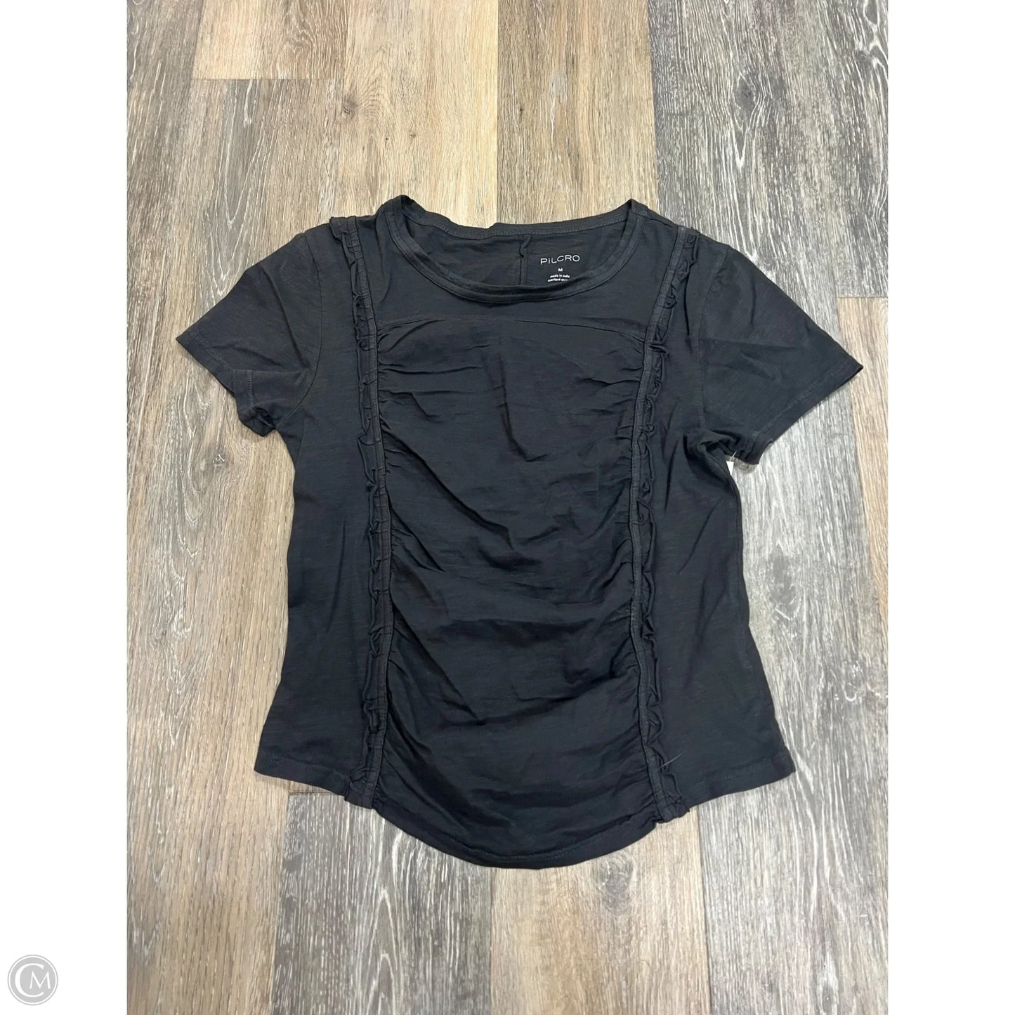Top Short Sleeve By Pilcro In Grey, Size: M
