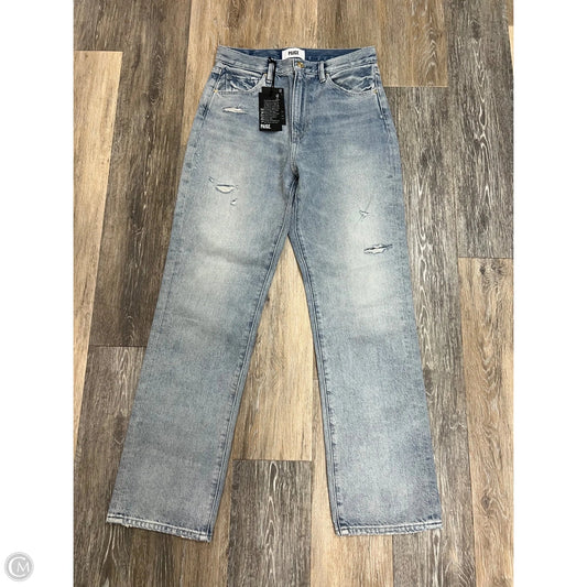 Jeans Straight By Paige In Blue Denim, Size: 2/26