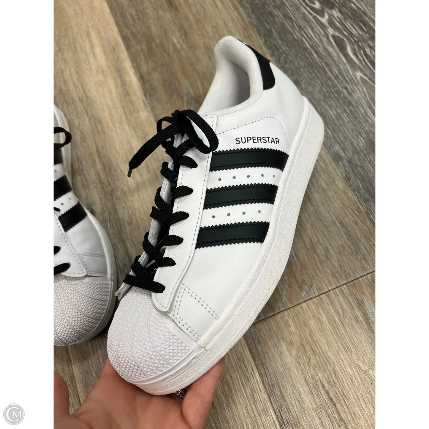 Shoes Sneakers By Adidas In Black & White, Size: 8
