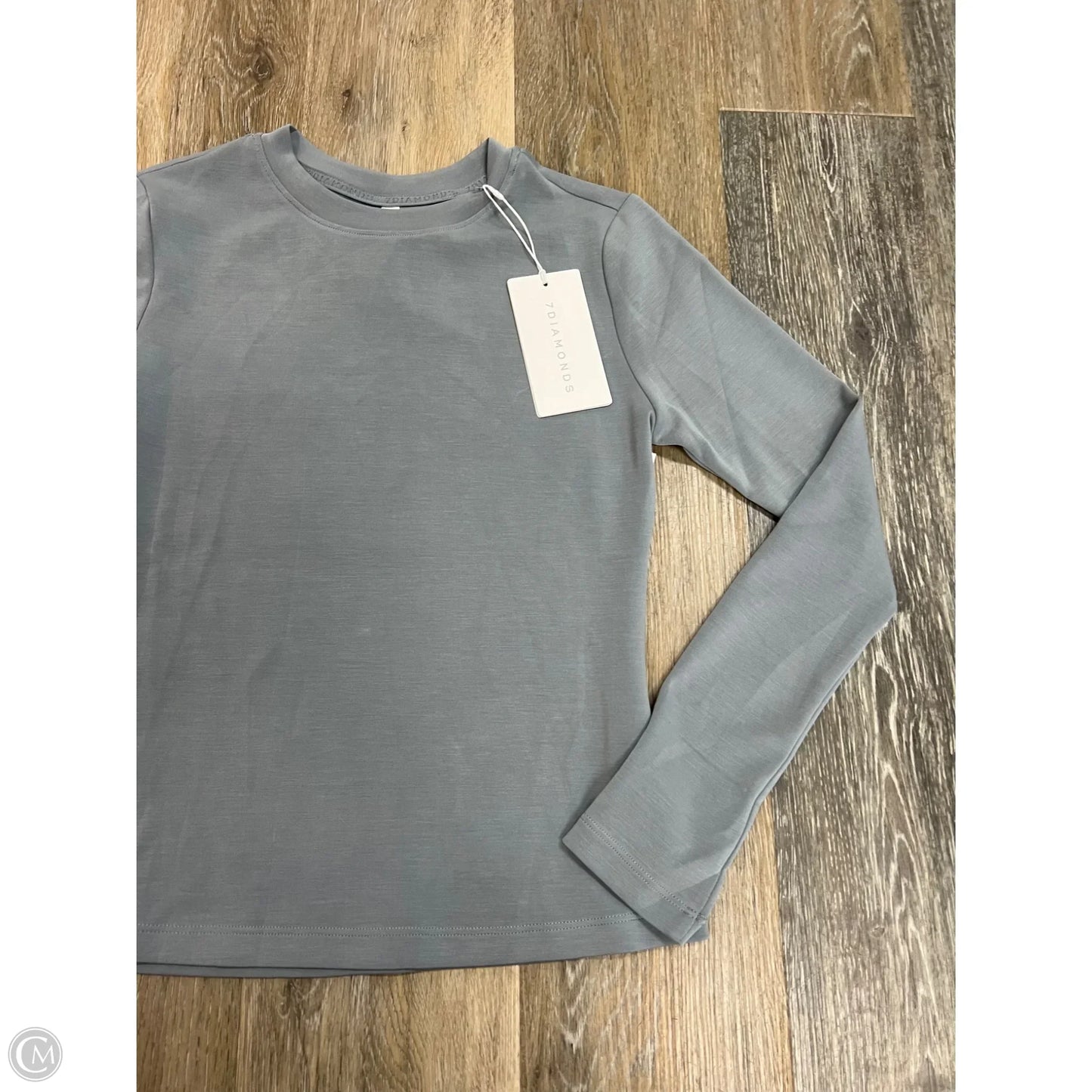 Athletic Top Long Sleeve By 7 Diamonds In Blue, Size: Xs