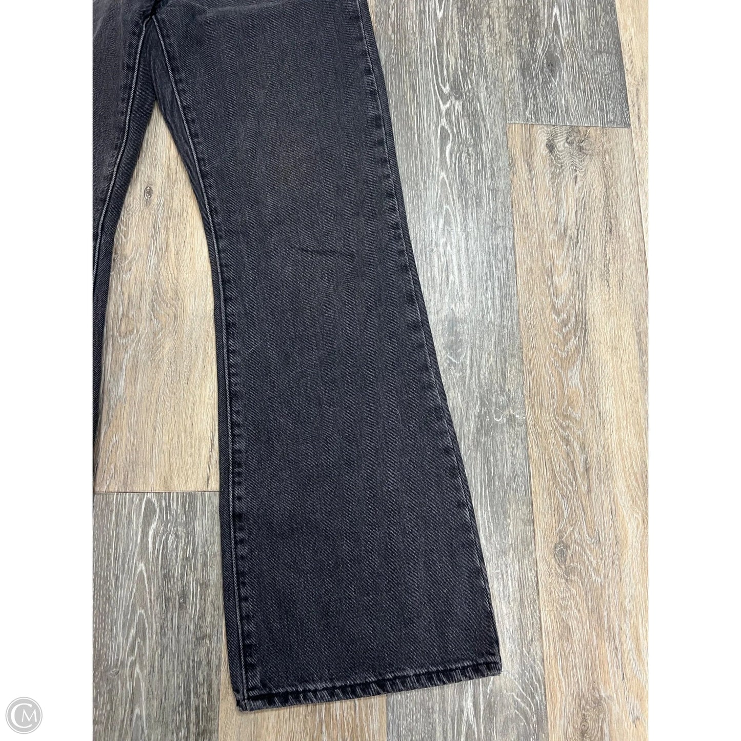 Jeans Boot Cut By Levis In Black Denim, Size: 0