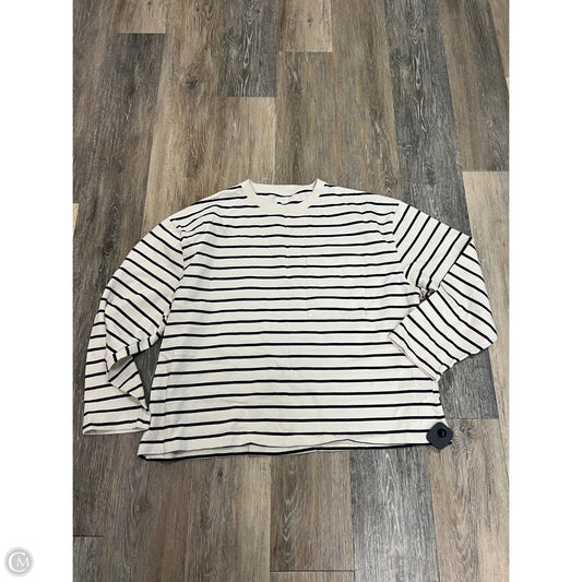Top Long Sleeve By Abercrombie And Fitch In Striped Pattern, Size: Xl